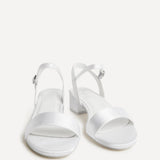 Chapel Bridal Ivory Satin Heeled Sandals