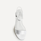 Chapel Bridal Ivory Satin Heeled Sandals