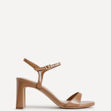 Charisma Camel Faux Leather Heeled Sandals
