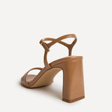 Charisma Camel Faux Leather Heeled Sandals