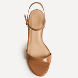 Charisma Camel Faux Leather Heeled Sandals