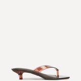 Cher Brown Jelly Heeled Sandals