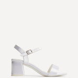 Cherish Bridal Ivory Satin Heeled Sandals