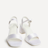 Cherish Bridal Ivory Satin Heeled Sandals
