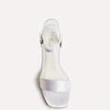 Cherish Bridal Ivory Satin Heeled Sandals