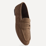 Clarify Brown Square Toe Loafers