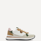 Clapham Beige Wedged Trainers