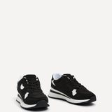Clapham Black Wedged Trainers