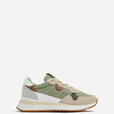 Clapham Khaki Wedged Trainers