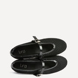 Clara Black Mesh Mary Jane Pumps