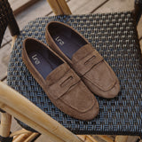 Clarify Brown Square Toe Loafers