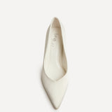 Classic Bridal Ivory Satin Court Heels