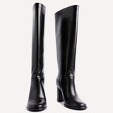 Cole Black Long Heeled Boots