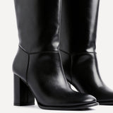 Cole Black Long Heeled Boots
