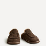 Collected Brown Faux Fur Mule Loafers