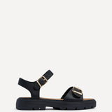 Comet Black Chunky Sandals