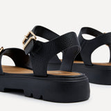 Comet Black Chunky Sandals