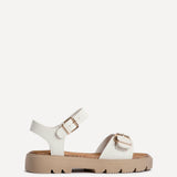 Comet White Chunky Sandals