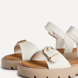 Comet White Chunky Sandals