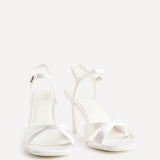 Compelled Bridal Ivory Stiletto Heeled Sandals