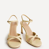 Compelled Lemon Stiletto Heeled Sandals
