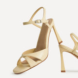 Compelled Lemon Stiletto Heeled Sandals