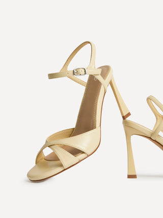 Compelled Lemon Stiletto Heeled Sandals