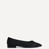 Compete Wide Fit Black Faux Suede Pumps