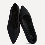 Compete Wide Fit Black Faux Suede Pumps