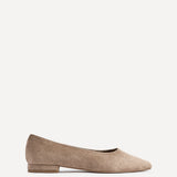 Compete Wide Fit Taupe Faux Suede Pumps