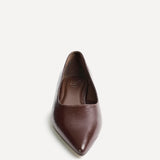 Compete Wide Fit Brown Faux Leather Pumps