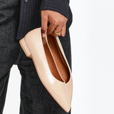 Compete Wide Fit Nude Faux Leather Pumps