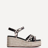 Contour Leopard Print Flatform Sandals