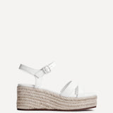 Contour White Flatform Sandals