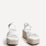Contour White Flatform Sandals