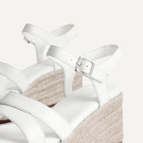 Contour White Flatform Sandals