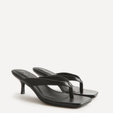 Contrast Black Mule Heels