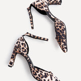 Corinne Leopard Print Scuba Court Heels
