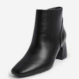 Cove Black Heeled Ankle Boots
