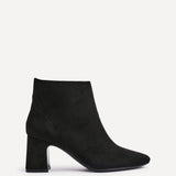 Cove Black Faux Suede Ankle Boots