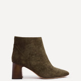 Cove Khaki Faux Suede Ankle Boots