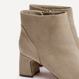 Cove Mocha Faux Suede Ankle Boots