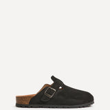 Cyrus Black Soft Footbed Clogs
