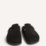 Cyrus Black Soft Footbed Clogs