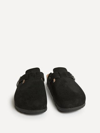 Cyrus Black Soft Footbed Clogs