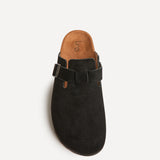 Cyrus Black Soft Footbed Clogs