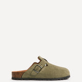 Cyrus Khaki Soft Footbed Clogs