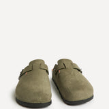 Cyrus Khaki Soft Footbed Clogs