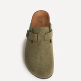 Cyrus Khaki Soft Footbed Clogs