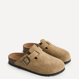 Cyrus Taupe Soft Footbed Clogs